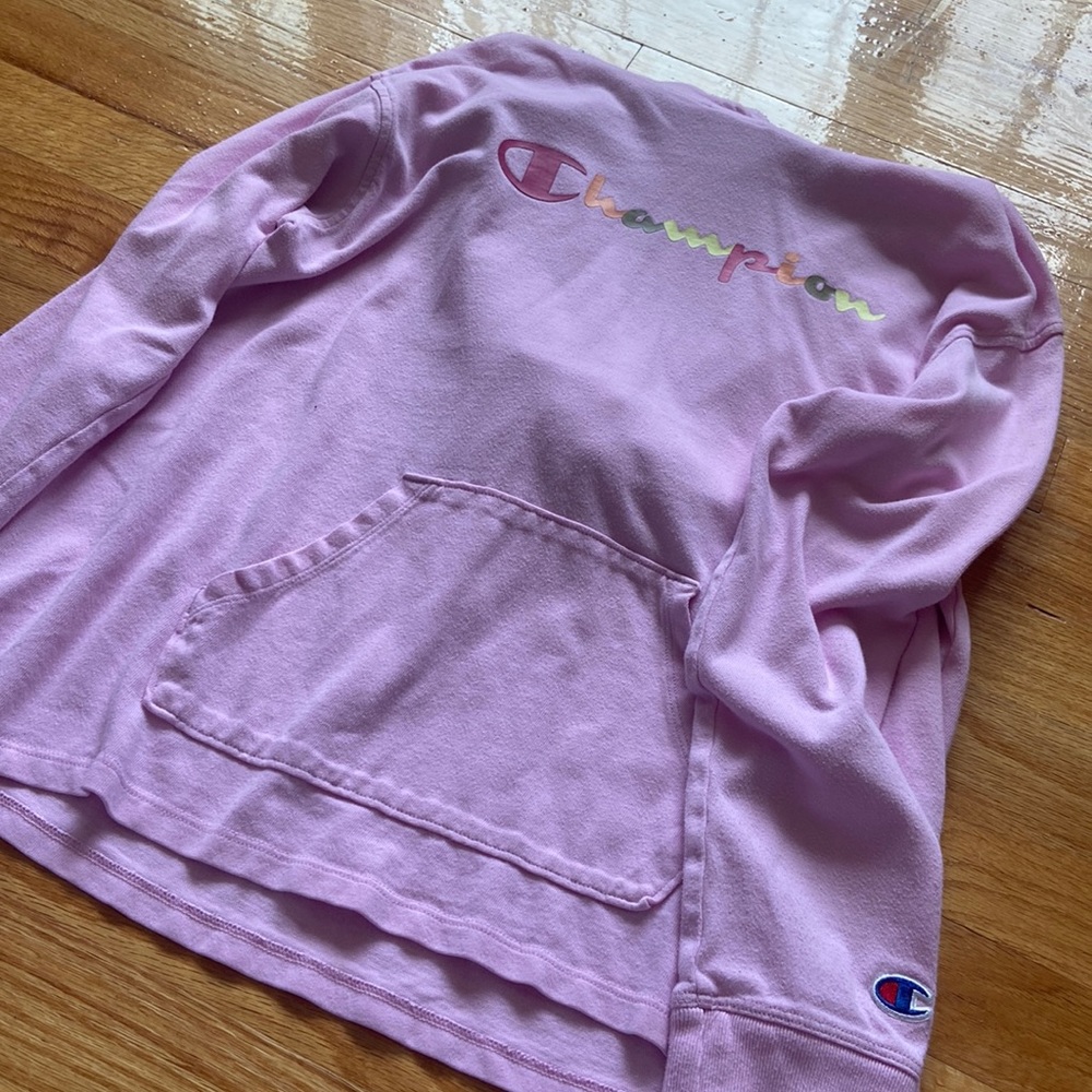 Pink champion hoodie